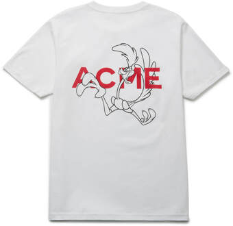 Looney Tunes ACME Road Runner Schets t-shirt - Wit - S