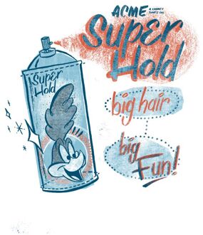 Looney Tunes ACME Super Hold Men's T-Shirt - White - 5XL Wit