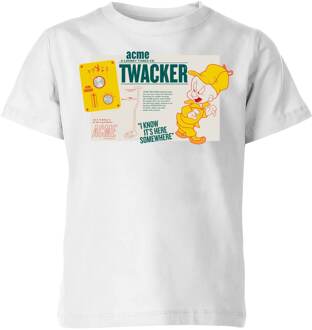 Looney Tunes ACME Twacker Kids' T-Shirt - White - 110/116 (5-6 jaar) Wit - S