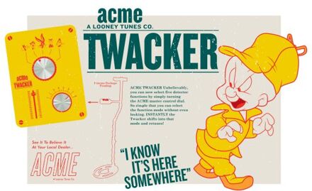 Looney Tunes ACME Twacker Men's T-Shirt - White - S Wit