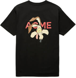 Looney Tunes ACME Wile E. Coyote Gezicht t-shirt - Zwart - L - Zwart