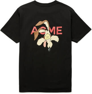 Looney Tunes ACME Wile E. Coyote Gezicht t-shirt - Zwart - XL - Zwart