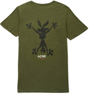 Looney Tunes ACME Wile E. Coyote Silhouet t-shirt - Donkergroen - M