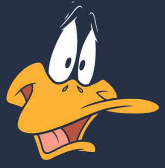 Looney Tunes Daffy Duck Face Hoodie - Navy - S