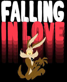Looney Tunes Falling In Love Wile E. Coyote Sweatshirt - Black - L - Zwart