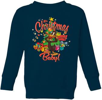 Looney Tunes Its Christmas Baby Kids' Christmas Jumper - Navy - 134/140 (9-10 jaar) - L