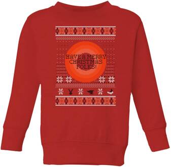 Looney Tunes Knit Kids' Christmas Jumper - Red - 110/116 (5-6 jaar) Rood - S