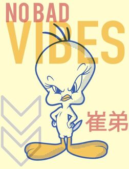 Looney Tunes No Bad Vibes Unisex T-Shirt - Cream - XL Crème