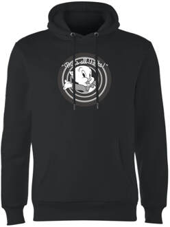 Looney Tunes Porky Pig Circle Logo Hoodie - Zwart - L