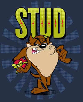 Looney Tunes Stud Taz Men's T-Shirt - Navy - XXL