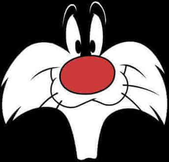 Looney Tunes Sylvester Face T-shirt - Zwart - L