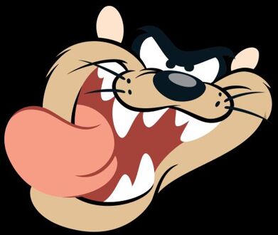 Looney Tunes Taz Face T-shirt - Zwart - L