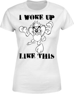 Looney Tunes Taz I Woke Up Like This Dames T-shirt - Wit - L