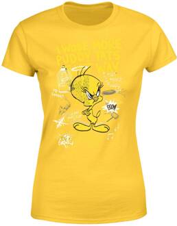 Looney Tunes Tweety Dames T-shirt - Geel - M