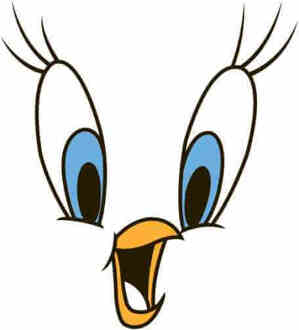 Looney Tunes Tweety Face T-shirt - Wit - 5XL