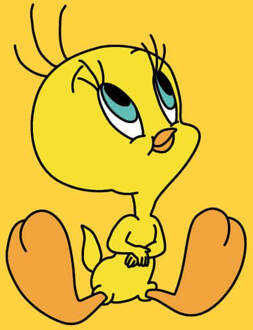 Looney Tunes Tweety Sitting Dames T-shirt - Geel - M