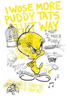 Looney Tunes Tweety T-shirt - Wit - 5XL - Wit
