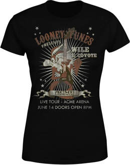 Looney Tunes Wile E Coyote Concert Dames T-shirt - Zwart - XXL