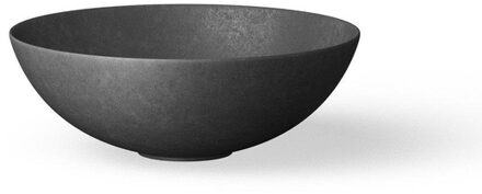 Looox Ceramic raw opzetkom rond 40cm zwart