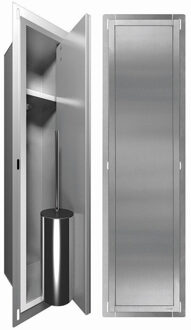 Looox Closed INBOUW CLOSETBORSTELHOUDER rvs geborsteld