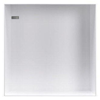 Looox Colour BoX inbouwnis - 30x30x10cm - RVS Wit mat CBOX30W