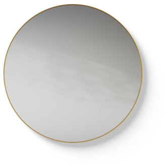 Looox Mirror Gold Line Round ronde spiegel 60cm mat goud SPGLR600 Goud mat