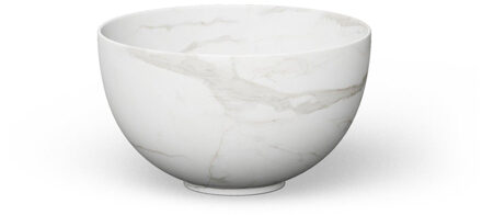 Looox sink collection opzetwastafel small diameter 23cm calacatta wwks23ca Calacatta mat