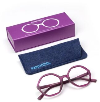 Looplabb leesbril sterkte +1,00 model lolita diep paars