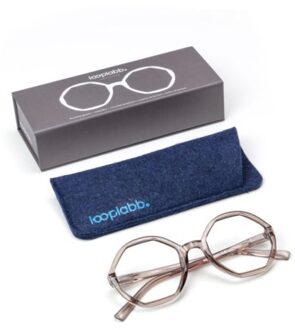 Looplabb leesbril sterkte +1,00 model lolita kristal zwart