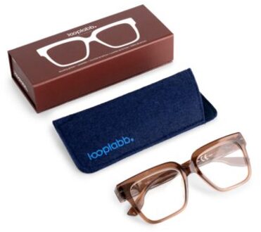 Looplabb leesbril sterkte +1,00 model max hazel bruin