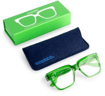 Looplabb leesbril sterkte +1,00 model max smaragd groen
