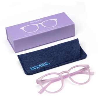 Looplabb leesbril sterkte +1,00 model papillon lavendel
