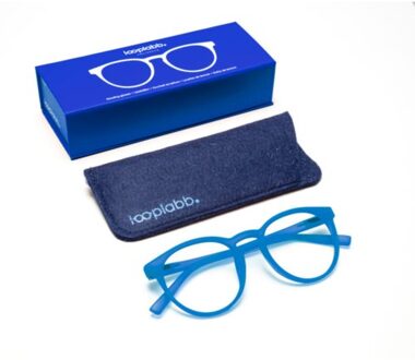 Looplabb leesbril sterkte +1,00 model papillon vintage blauw