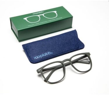 Looplabb leesbril sterkte +1,00 model the george olijf groen