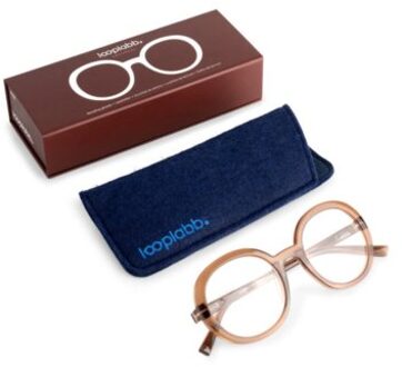 Looplabb leesbril sterkte +1,50 model jane hazel bruin