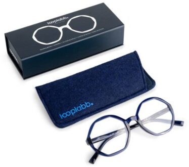 Looplabb leesbril sterkte +1,50 model lolita marine blauw