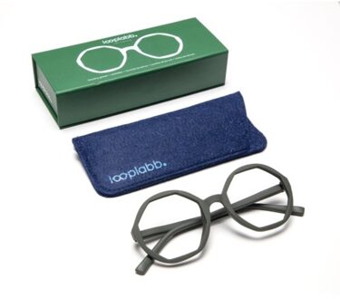 Looplabb leesbril sterkte +1,50 model lolita olijf groen