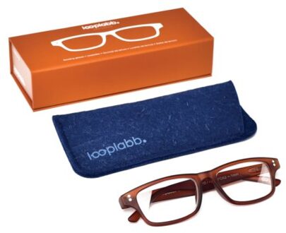 Looplabb leesbril sterkte +1,50 model shannara donkerbruin
