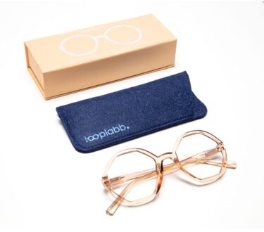 Looplabb leesbril sterkte +2,00 model lolita kristal champagne