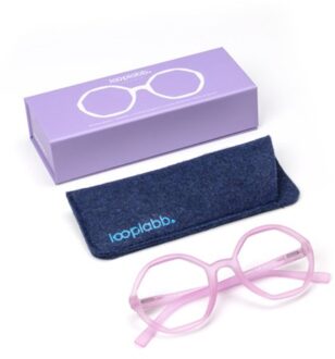 Looplabb leesbril sterkte +2,00 model lolita lavendel