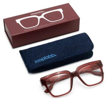 Looplabb leesbril sterkte +2,00 model max cherry