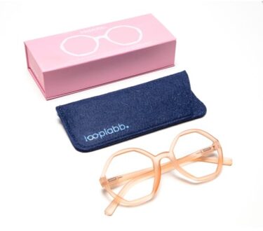 Looplabb leesbril sterkte +2,50 model lolita licht roze