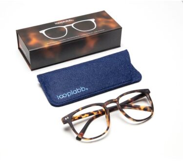 Looplabb leesbril sterkte +3,00 model the george schildpad