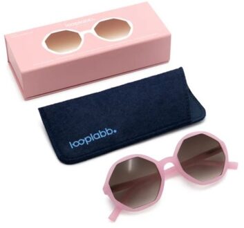 Looplabb zonnebril sterkte +1,50 model lolita licht roze