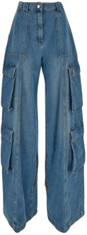 Loose-fit Jeans Elisabetta Franchi , Blue , Dames - W27,W30,W29,W28