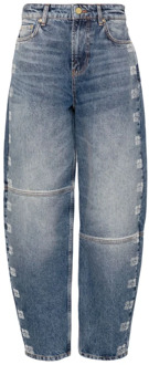 Loose-fit Jeans Ganni , Blue , Dames - W27,W26,W28,W29