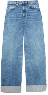 Loose-fit Jeans R13 , Blue , Dames - W28,W27