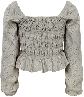 Looxs meisjes blouse Grijs - 176