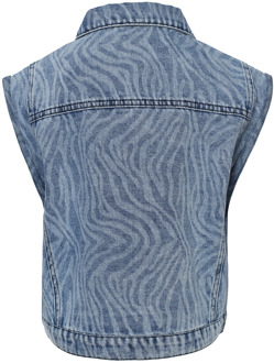 Looxs meisjes gilet Medium denim - 128