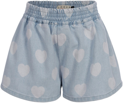 Looxs meisjes korte broek Medium denim - 116